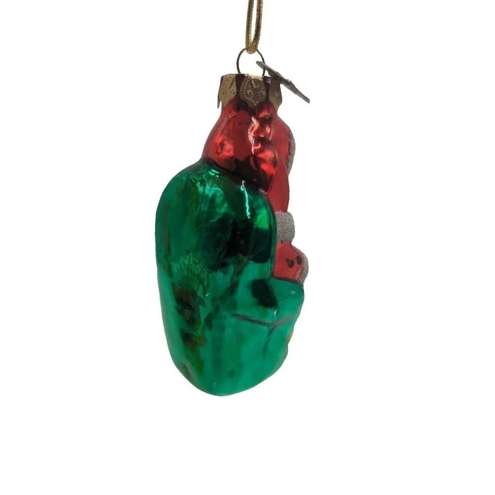 Thomas Pacconi Blown Glass Christmas Ornament Santa Clause